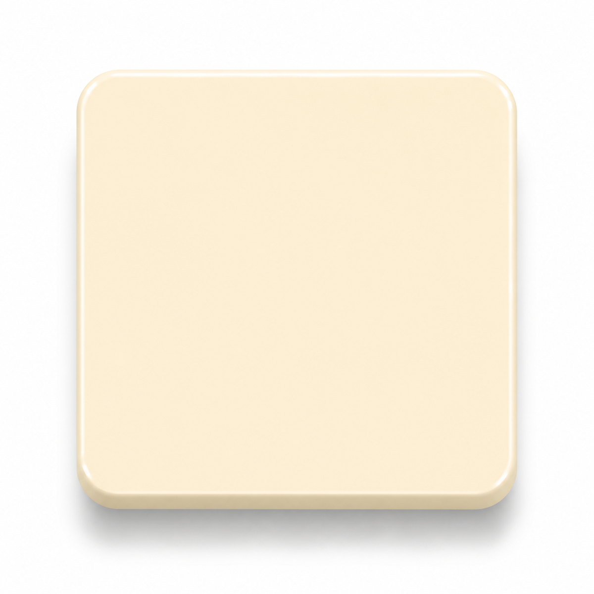 Rice — 3mm matte cast acrylic sheet, warm creamy off-white