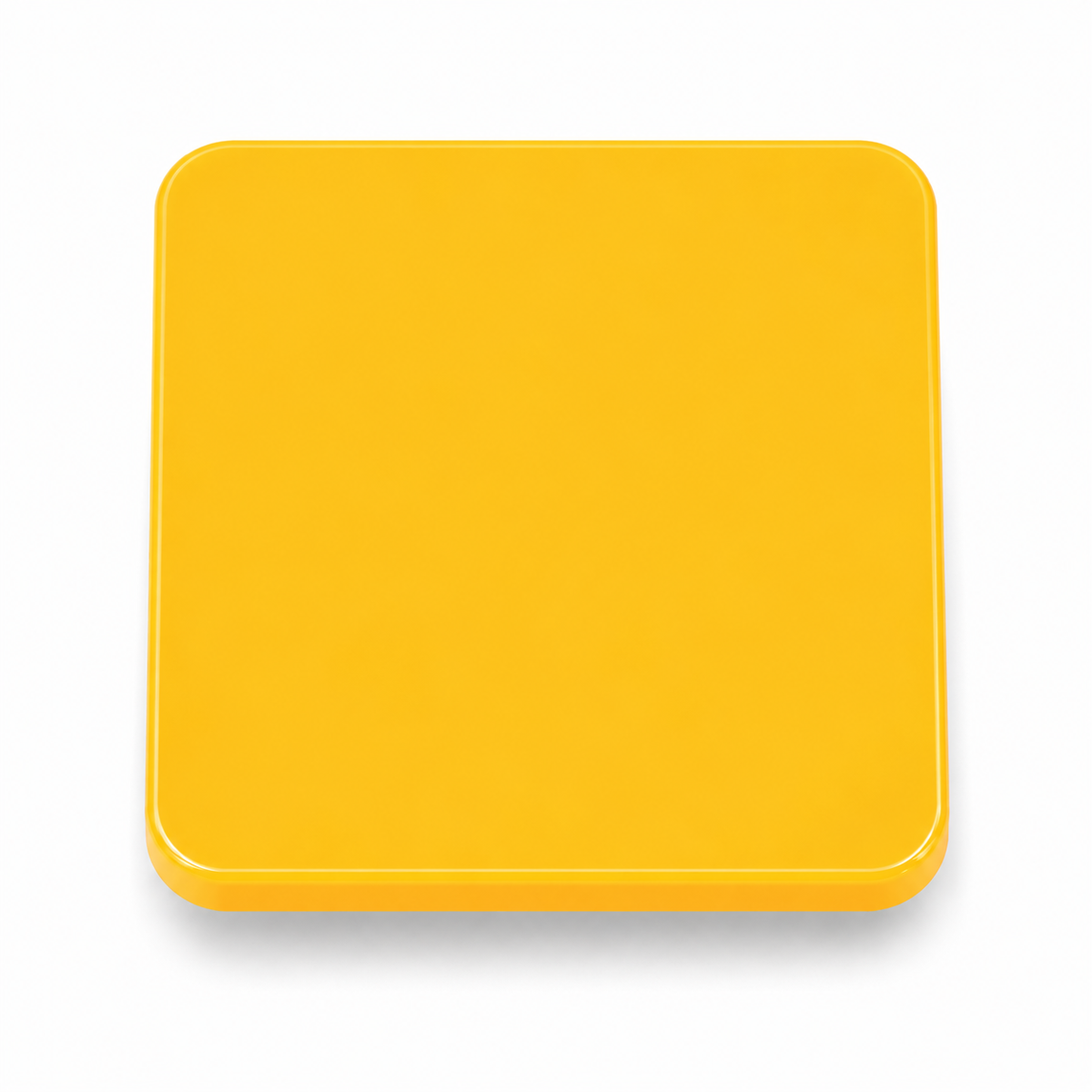 Yellow — 3mm gloss cast acrylic sheet, bold sunshine yellow
