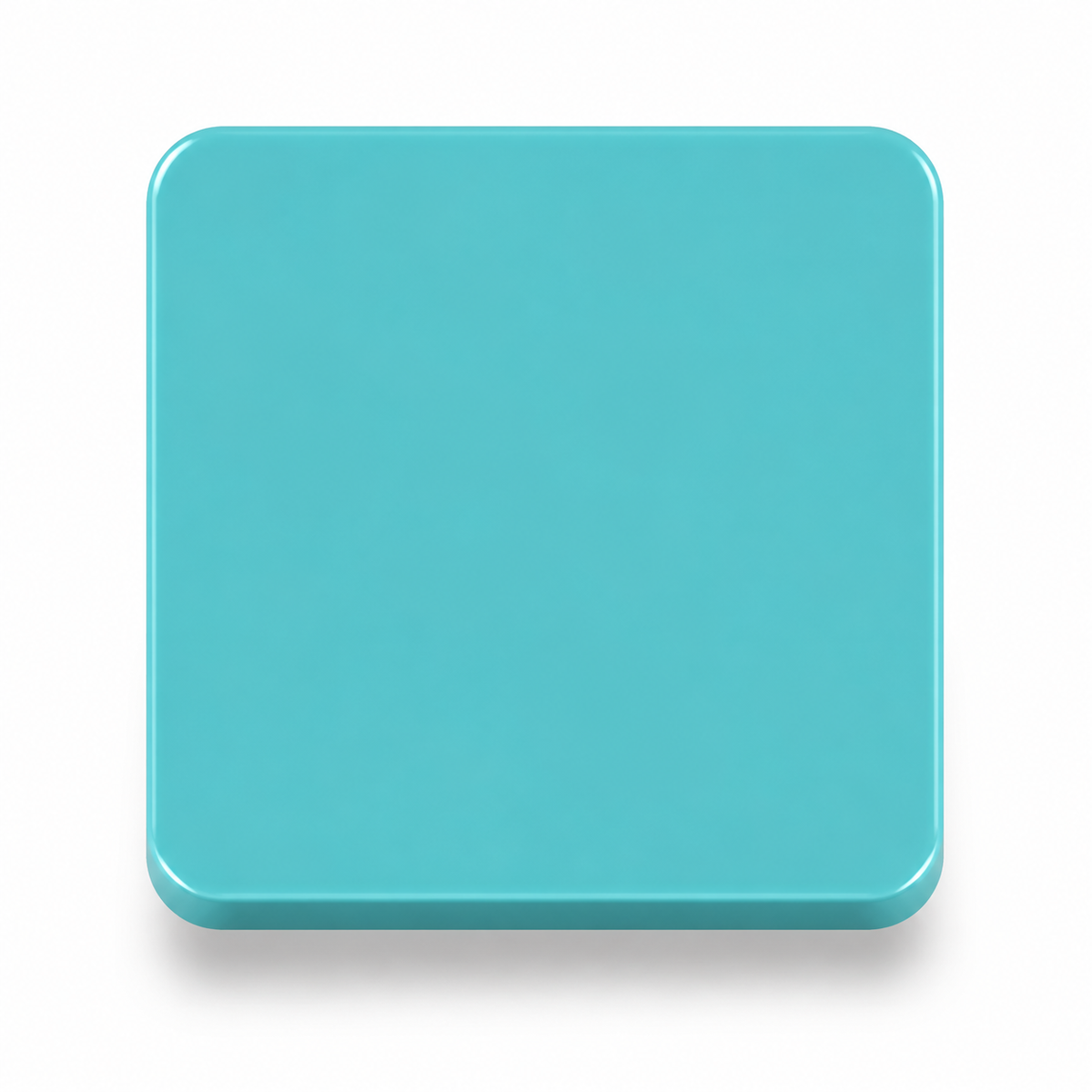 Pastel Turquoise — 3mm cast acrylic sheet, bright seaside turquoise