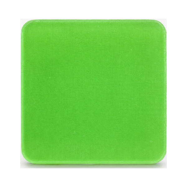 Lime Green glow-in-the-dark cast acrylic sheet in vibrant solid lime green