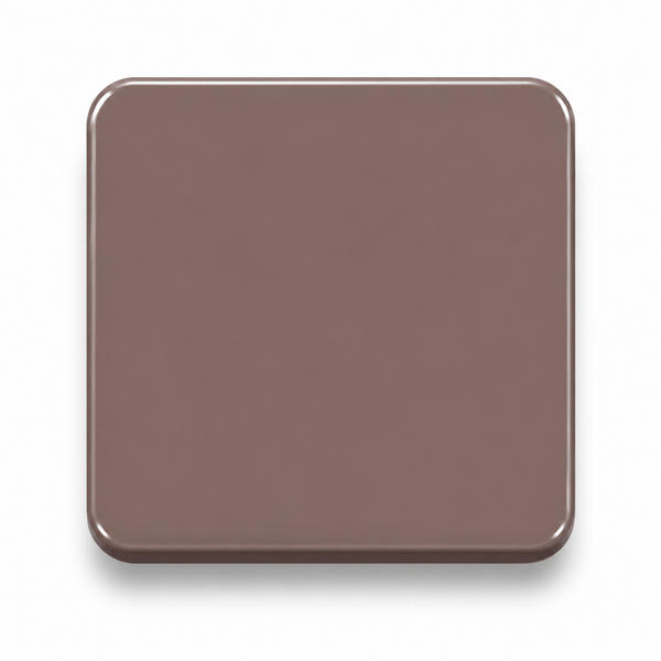 Coconut Husk — 3mm matte cast acrylic sheet, warm mid-brown