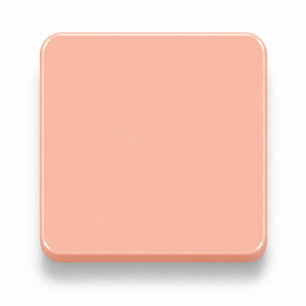 Peach Fizz — 3mm matte cast acrylic sheet, soft sun-washed peach