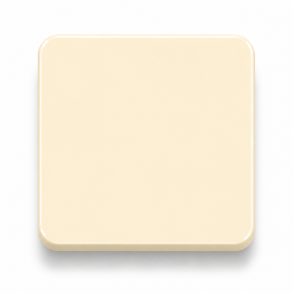 Rice — 3mm matte cast acrylic sheet, warm creamy off-white