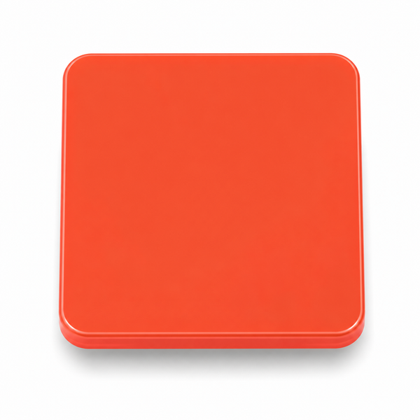 Orange — 3mm gloss cast acrylic sheet, vivid tangerine orange