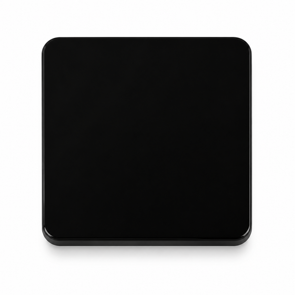 Gloss Black — 3mm cast acrylic sheet, jet black high-gloss