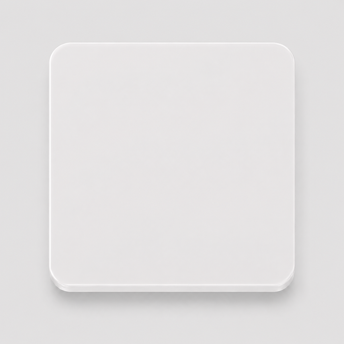 Gloss White — 3mm cast acrylic sheet, crisp white high-gloss