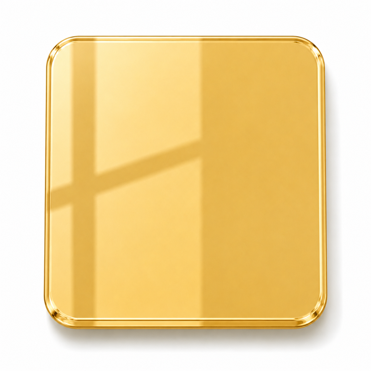 Gold Mirror — 3mm mirror acrylic sheet, brilliant reflective gold