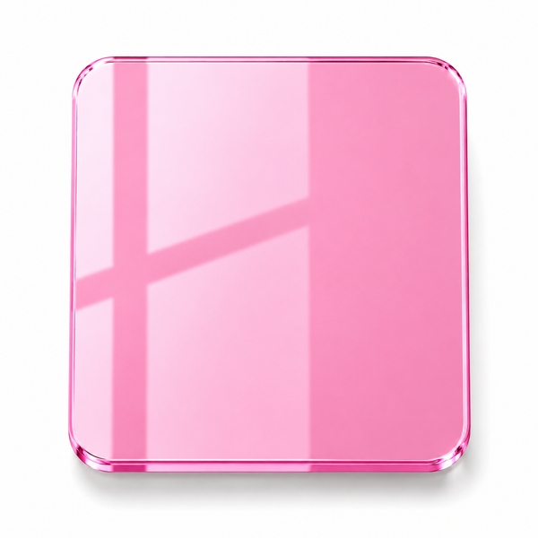 Pink Mirror — 3mm mirror acrylic sheet, playful reflective pink