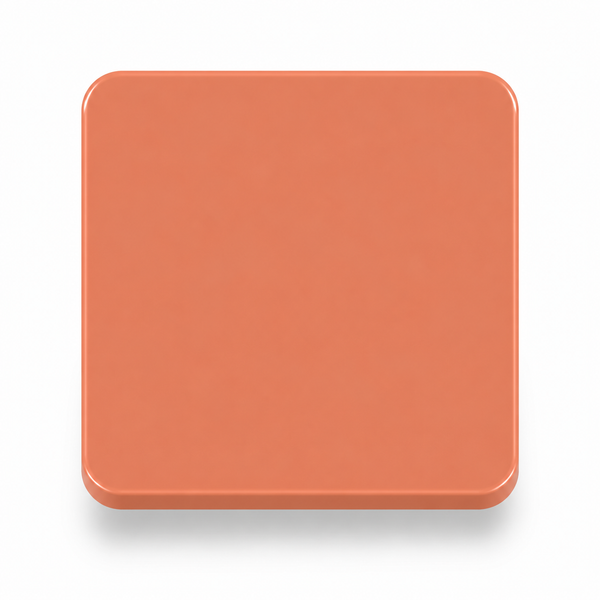 Pastel Orange — 3mm cast acrylic sheet, mellow apricot orange