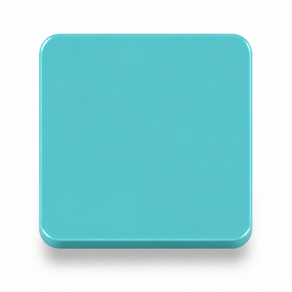 Pastel Turquoise — 3mm cast acrylic sheet, bright seaside turquoise