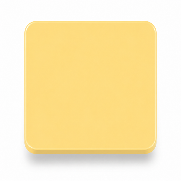 Pastel Yellow — 3mm cast acrylic sheet, warm buttery yellow