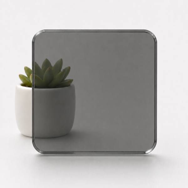 Dark Grey Tint — 3mm transparent tinted acrylic sheet, smoky dark grey